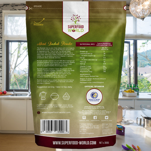 Organic Baobab Superfruit Powder