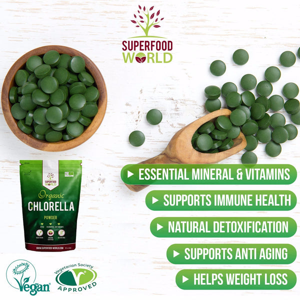 Organic Chlorella 500 Tablets