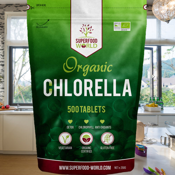 Organic Chlorella 500 Tablets