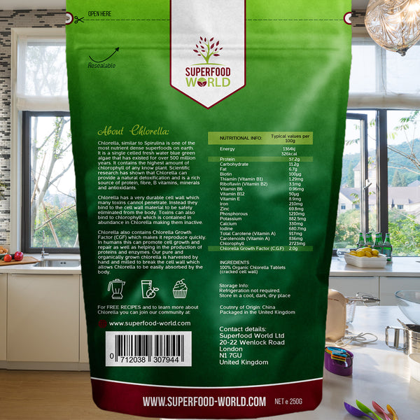 Organic Chlorella 500 Tablets
