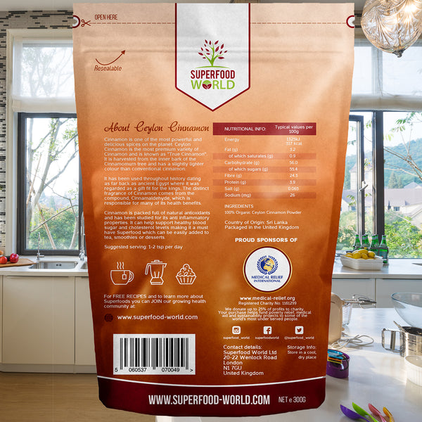Organic Ceylon Cinnamon Powder