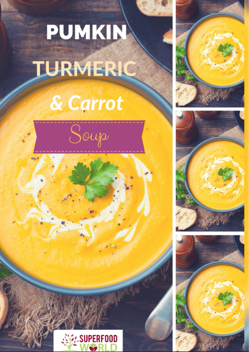 Health Boosting Pumpkin, Turmeric and Carrot Soup