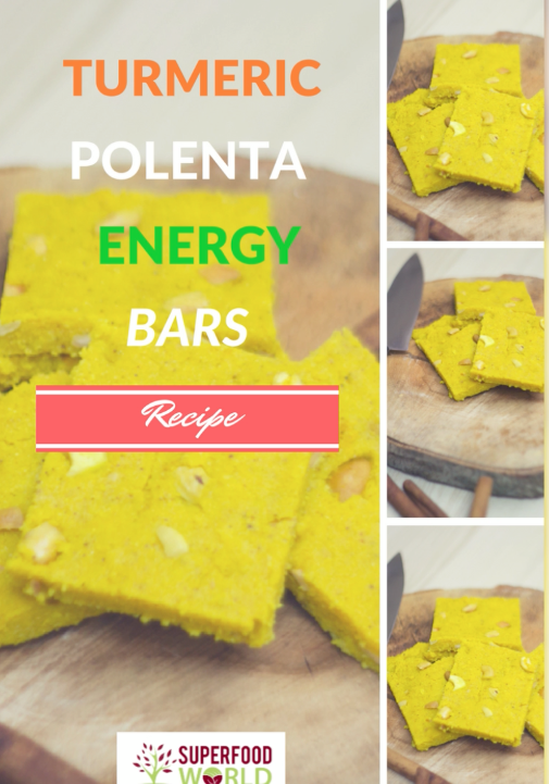 Turmeric Polenta Energy Bars Recipe