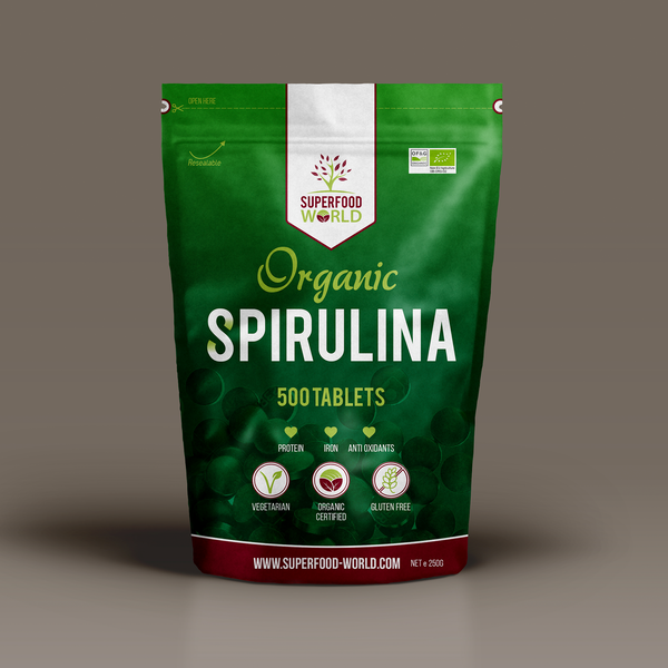 Organic Spirulina 500 Tablets